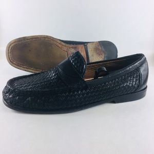 Tommy Bahama Black Woven Loafer Shoes Mens 10